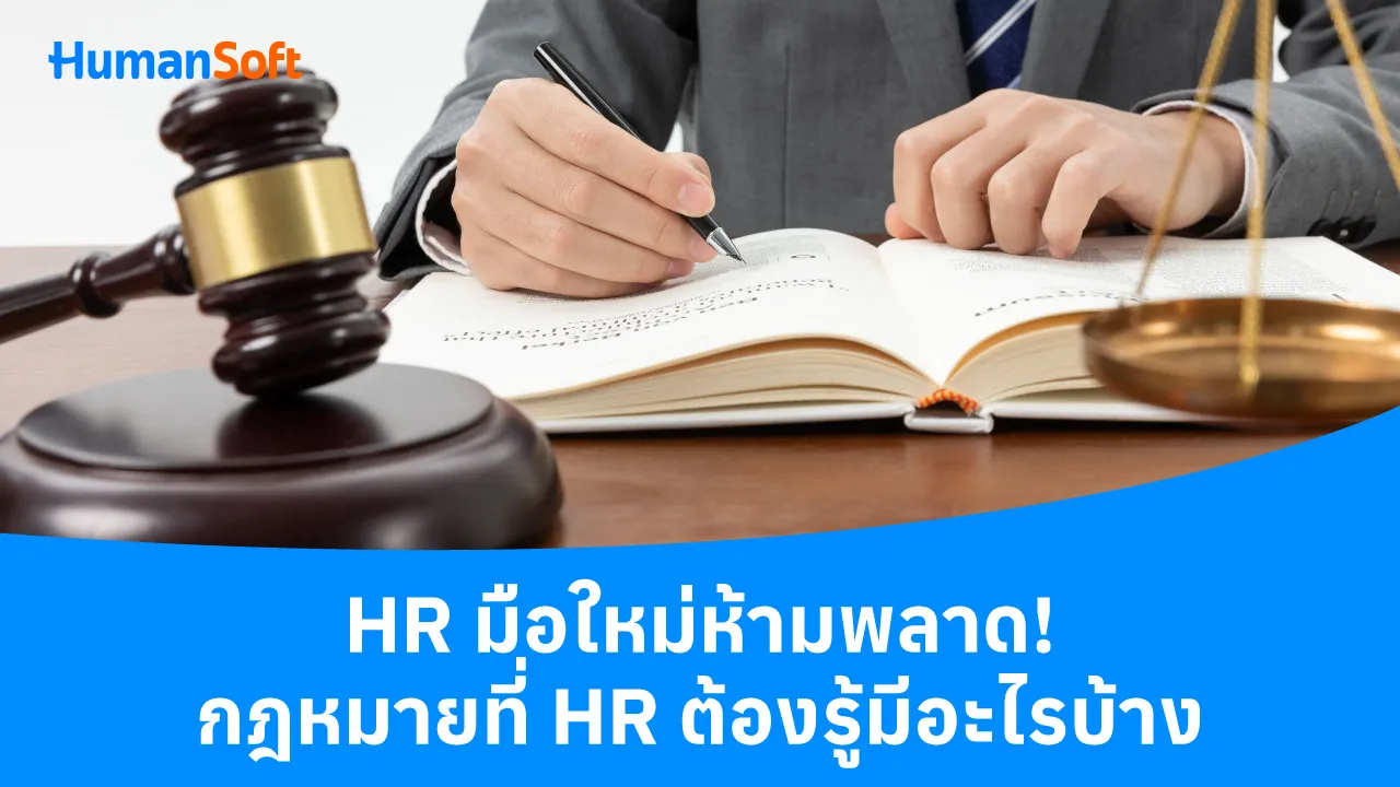 HR มือใหม่ห้ามพลาด! กฎหมายที่ HR ต้องรู้มีอะไรบ้าง - blog image preview